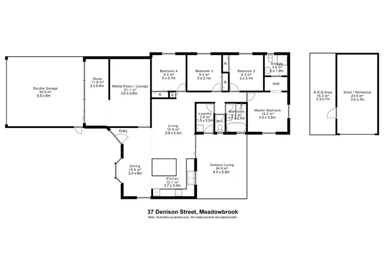 Floorplan of Homely house listing, 37 Denison Street, Meadowbrook QLD 4131