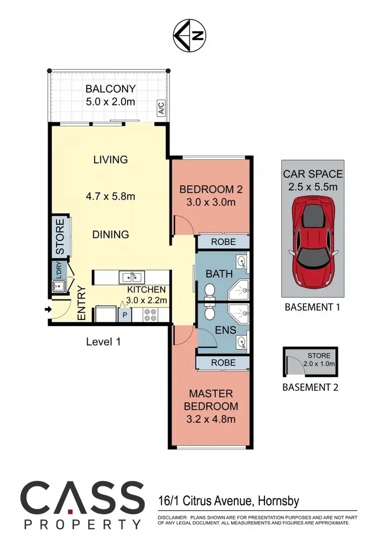 Floorplan of Homely apartment listing, 16/1 Citrus Avenue, Hornsby NSW 2077