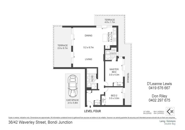Floorplan of Homely apartment listing, 36/42-48 Waverley Street, Bondi Junction NSW 2022