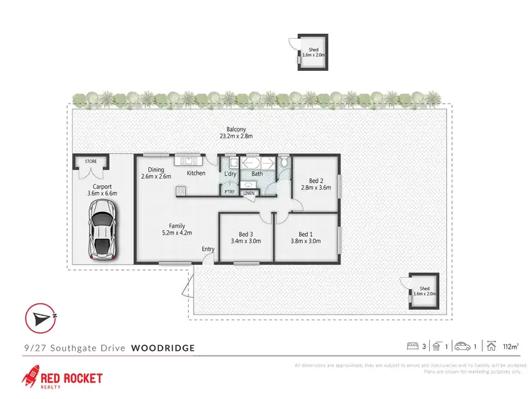 Floorplan of Homely villa listing, 9/27 Southgate Drive, Woodridge QLD 4114