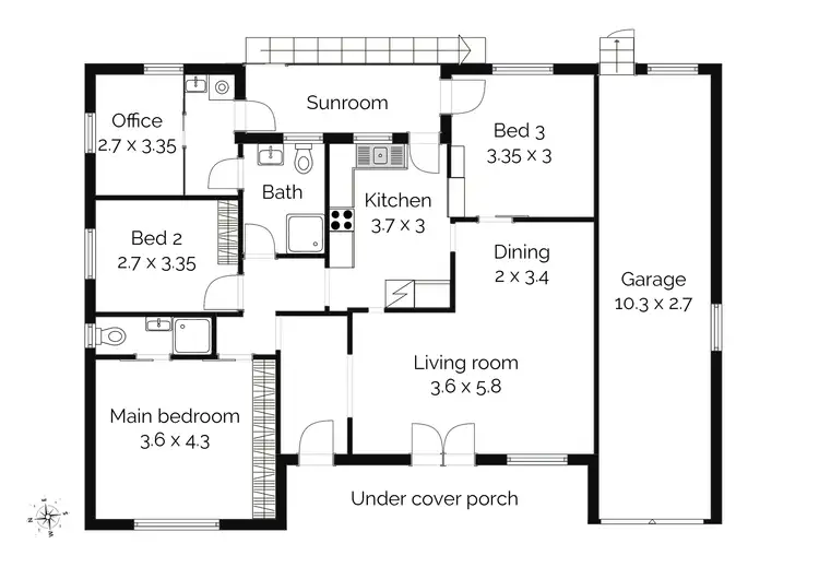 Floorplan of Homely house listing, 4 Kurrajong Street, Dorrigo NSW 2453