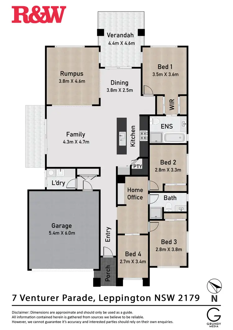 Floorplan of Homely house listing, 7 Venturer Parade, Leppington NSW 2179