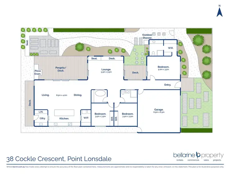 Floorplan of Homely house listing, 38 Cockle Crescent, Point Lonsdale VIC 3225