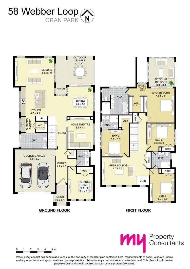 Floorplan of Homely house listing, 58 Webber Loop, Oran Park NSW 2570