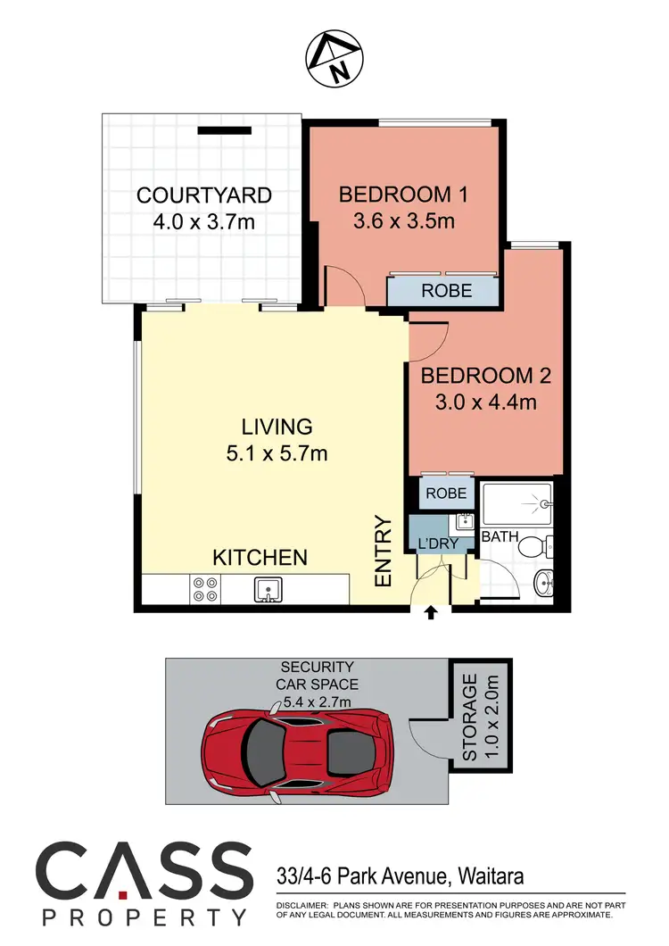 Floorplan of Homely apartment listing, 33/4-6 Park Avenue, Waitara NSW 2077