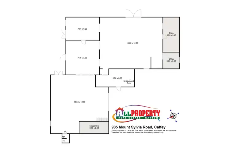 Floorplan of Homely rural property listing, 985 Mount Sylvia Road, Caffey QLD 4343