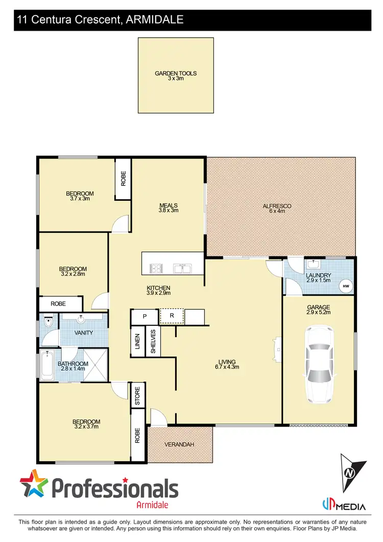 Floorplan of Homely house listing, 11 Centura Crescent, Armidale NSW 2350