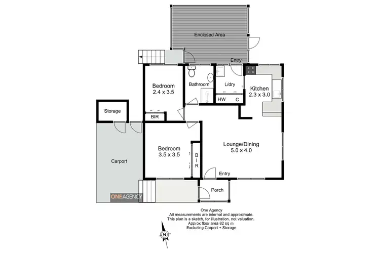 Floorplan of Homely unit listing, 4/109A Emmett Street, Smithton TAS 7330