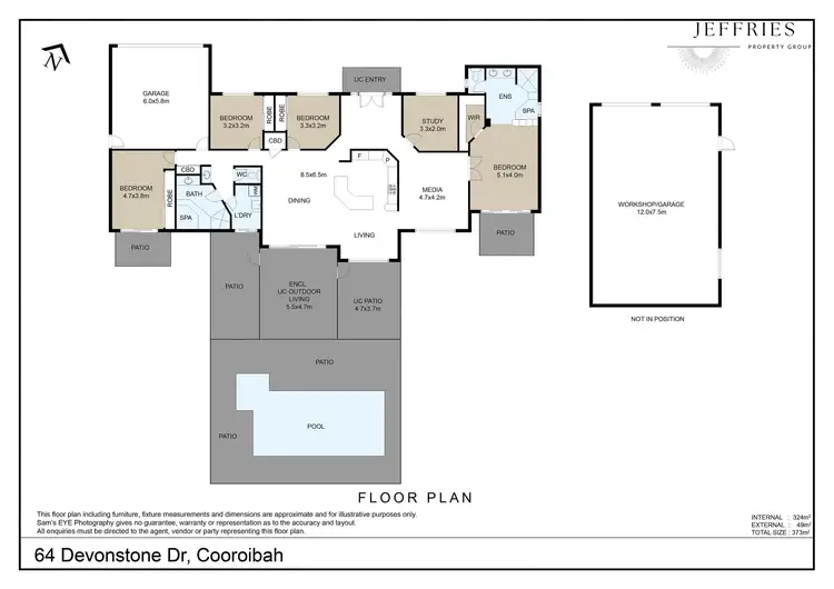 Floorplan of Homely house listing, 64 Devonstone Drive, Cooroibah QLD 4565