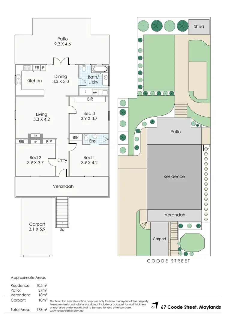 Floorplan of Homely house listing, 67 Coode Street, Maylands WA 6051