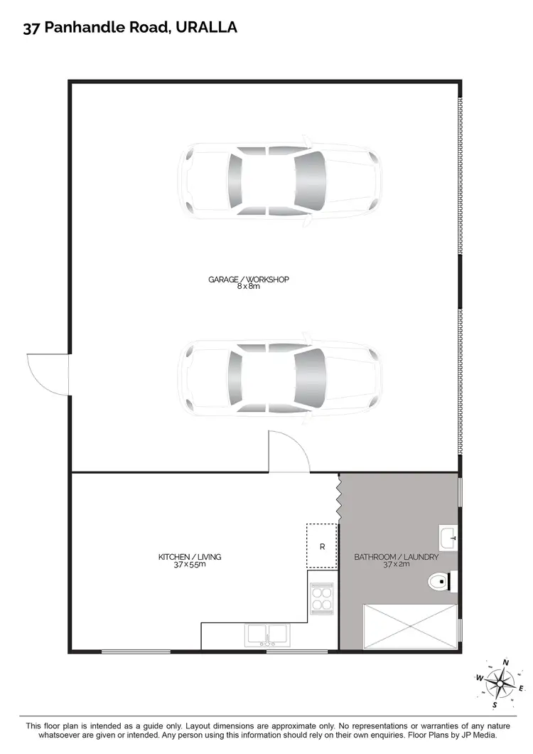 Floorplan of Homely rural property listing, 37 Panhandle Road, Uralla NSW 2358