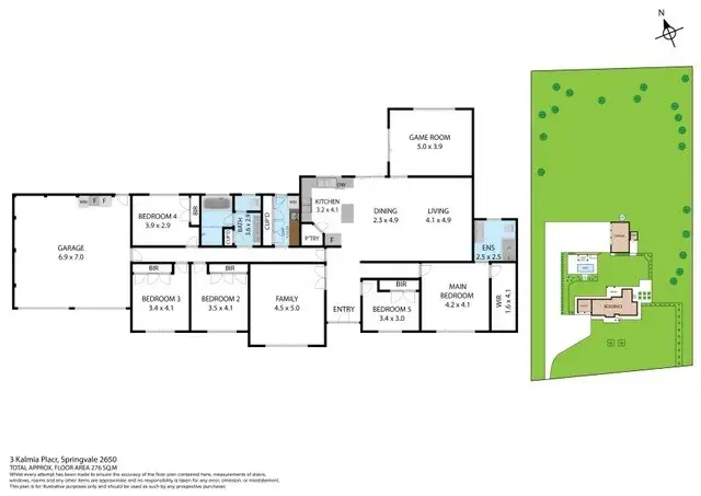 Floorplan of Homely house listing, 3 Kalmia Place, Springvale NSW 2650