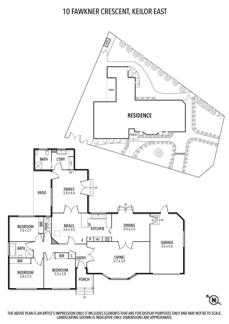 Floorplan of Homely house listing, 10 Fawkner Crescent, Keilor East VIC 3033