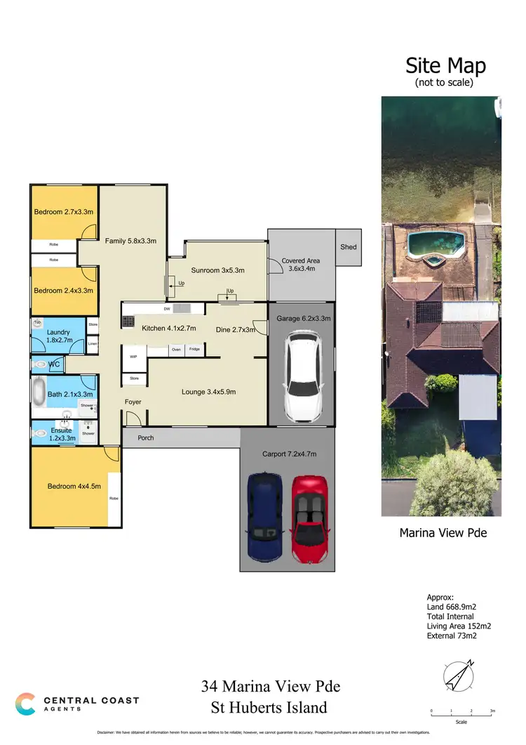 Floorplan of Homely house listing, 34 Marina View Parade, St Huberts Island NSW 2257