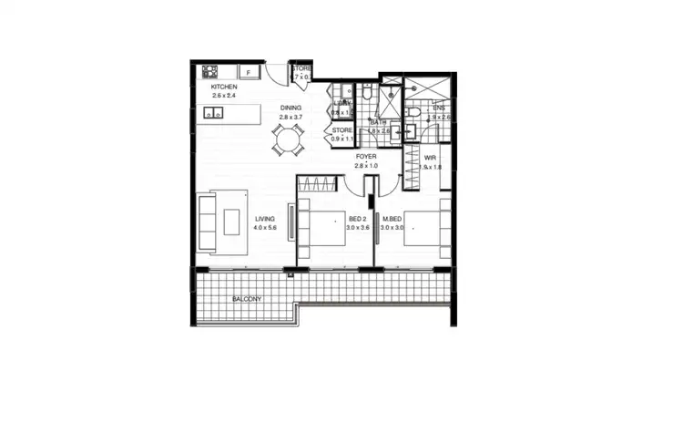 Floorplan of Homely apartment listing, 106/4a Isla Street, Schofields NSW 2762