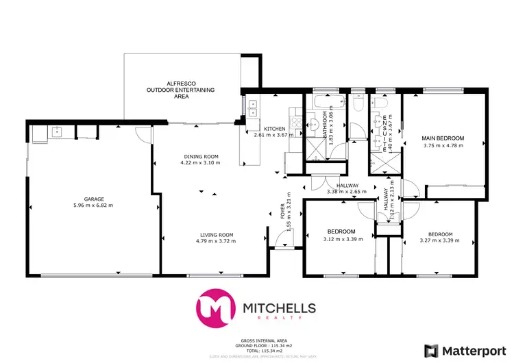 Floorplan of Homely house listing, 2/3 Bronte Place, Urraween QLD 4655