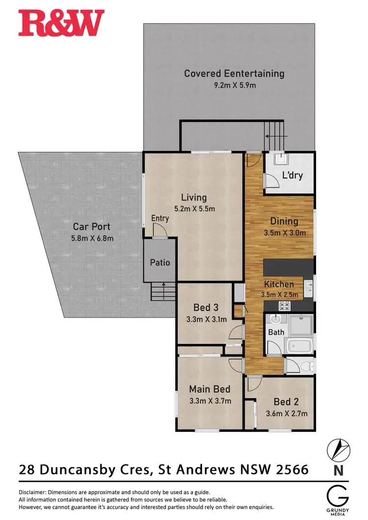 Floorplan of Homely house listing, 28 Duncansby Crescent, St Andrews NSW 2566