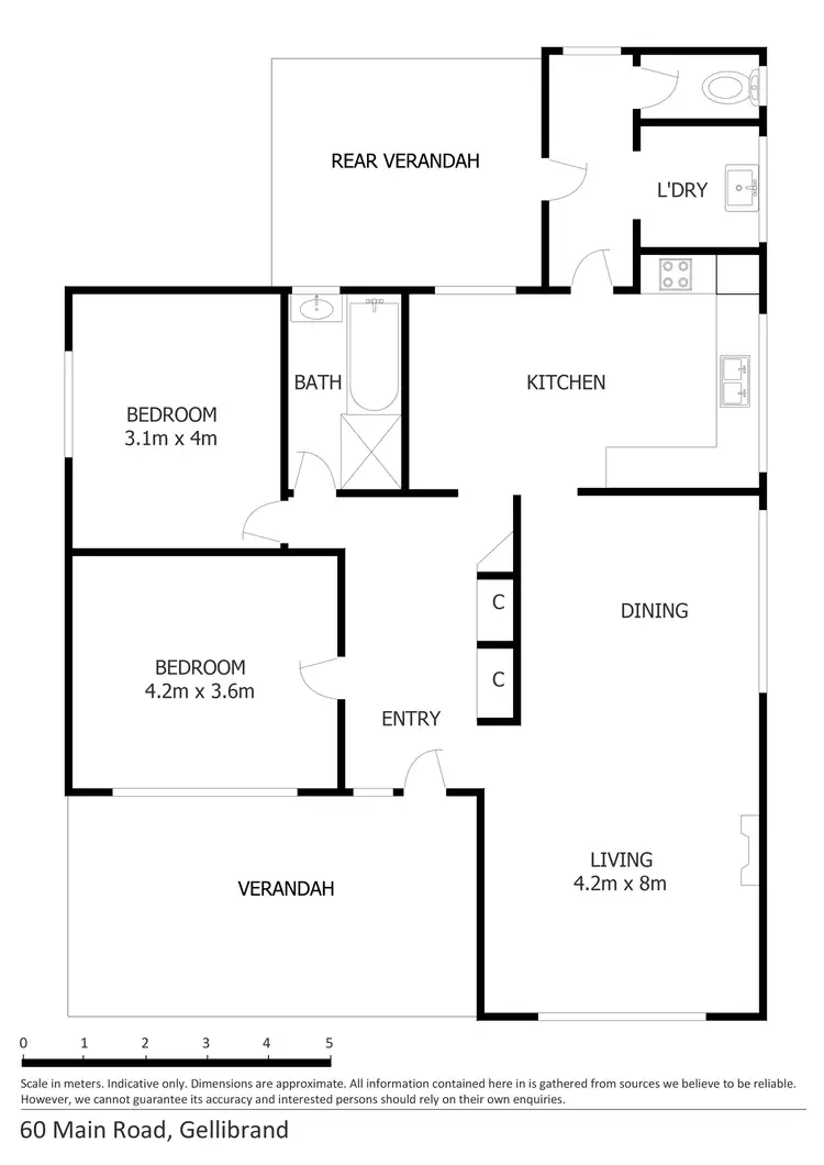 Floorplan of Homely house listing, 60 Main Road, Gellibrand VIC 3239