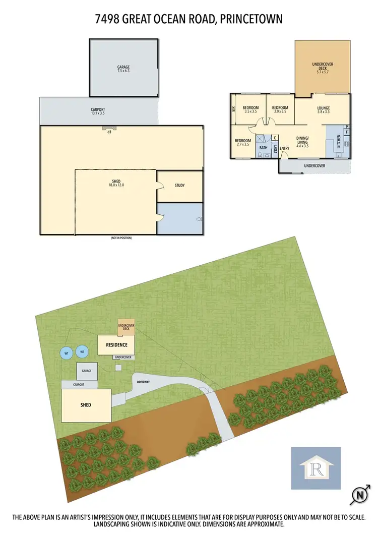 Floorplan of Homely rural property listing, 7498 Great Ocean Road, Princetown VIC 3269