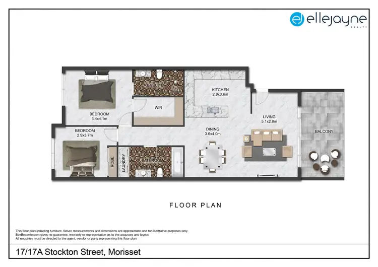 Floorplan of Homely townhouse listing, 17/17A Stockton Street, Morisset NSW 2264