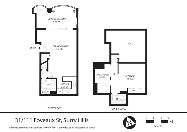 Floorplan of Homely apartment listing, 31/111 Foveaux Street, Surry Hills NSW 2010