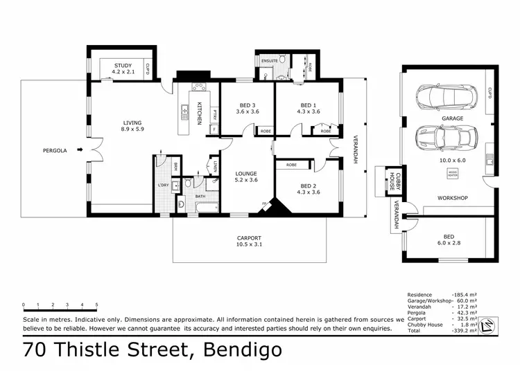 Floorplan of Homely house listing, 70 Thistle Street, Bendigo VIC 3550