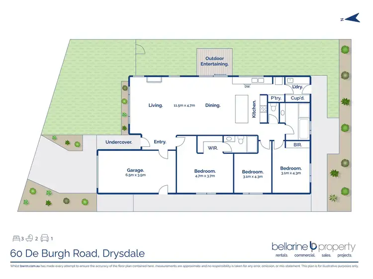 Floorplan of Homely house listing, 60 De Burgh Road, Drysdale VIC 3222