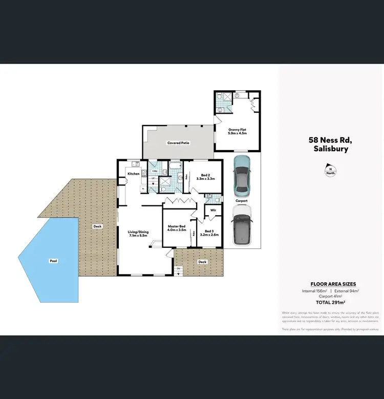 Floorplan of Homely house listing, 58 Ness Road, Salisbury QLD 4107