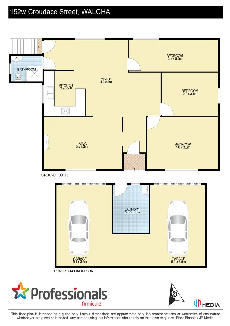 Floorplan of Homely house listing, 150w-152w Croudace Street, Walcha NSW 2354