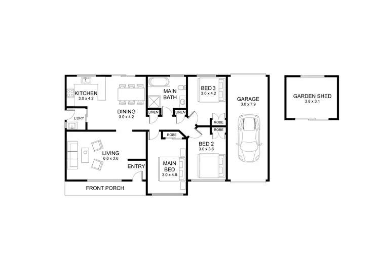 Floorplan of Homely house listing, 124 Regiment Road, Rutherford NSW 2320