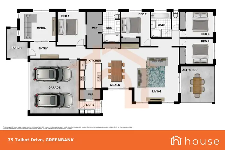 Floorplan of Homely house listing, 75 Talbot Drive, Greenbank QLD 4124