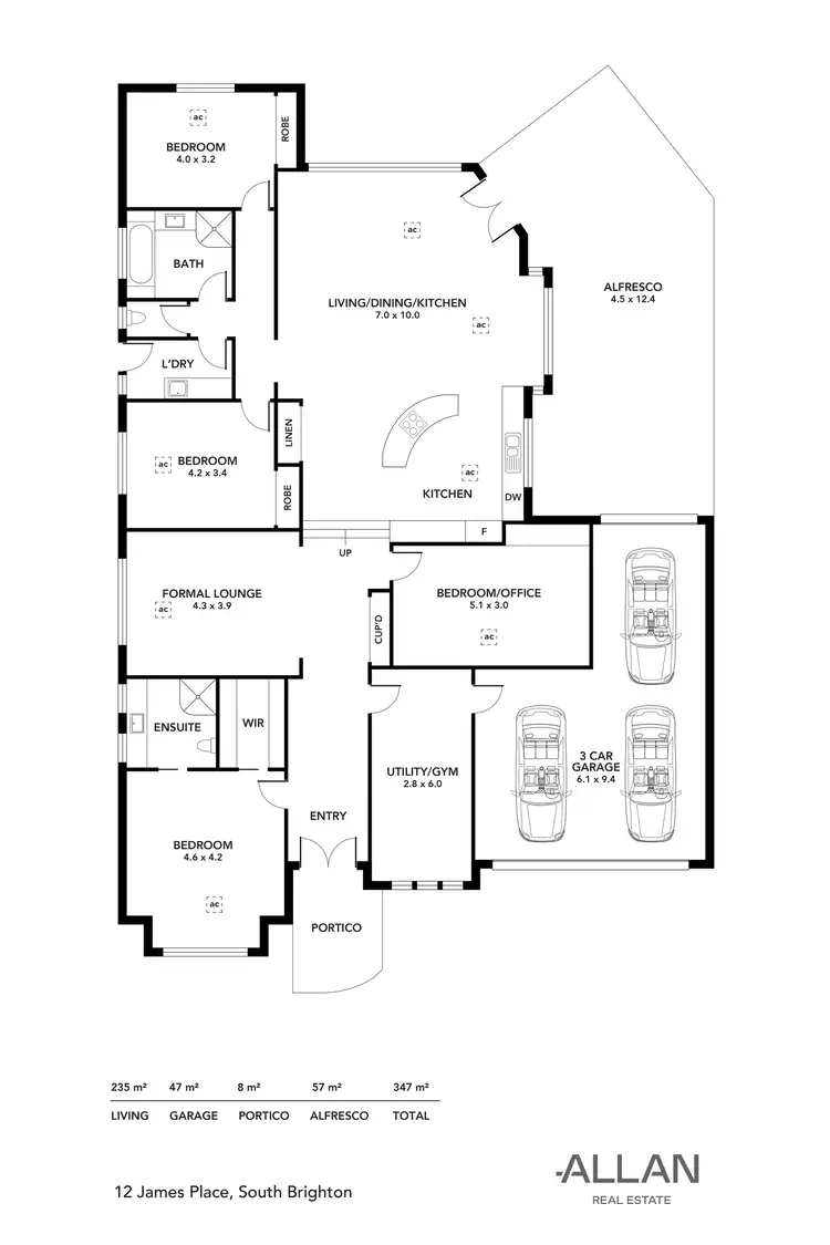 Floorplan of Homely house listing, 12 James Place, South Brighton SA 5048