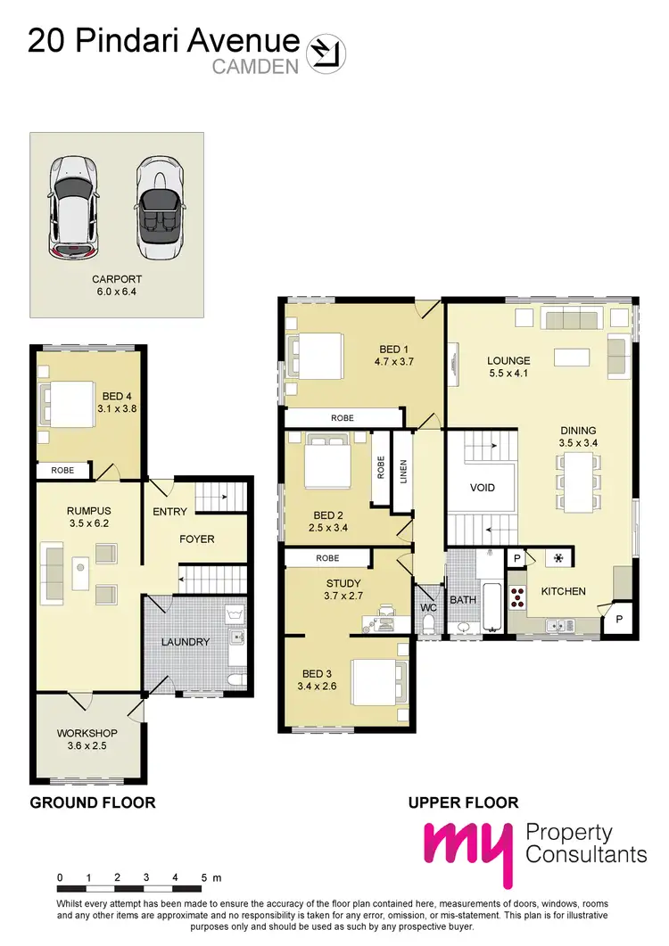 Floorplan of Homely house listing, 20 Pindari Avenue, Camden NSW 2570