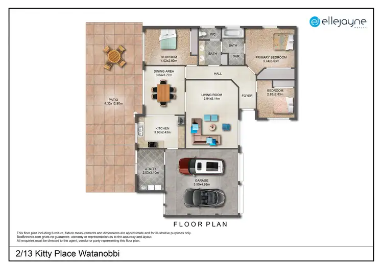 Floorplan of Homely other listing, 2/13 Kitty Place, Watanobbi NSW 2259