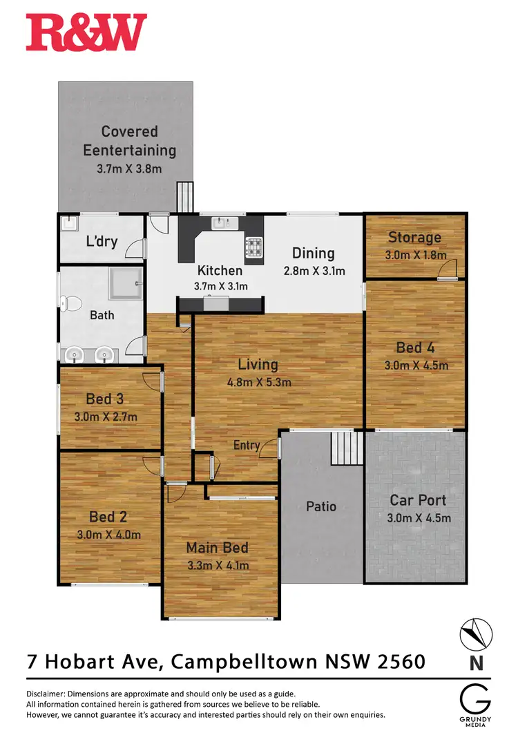 Floorplan of Homely house listing, 7 Hobart Avenue, Campbelltown NSW 2560