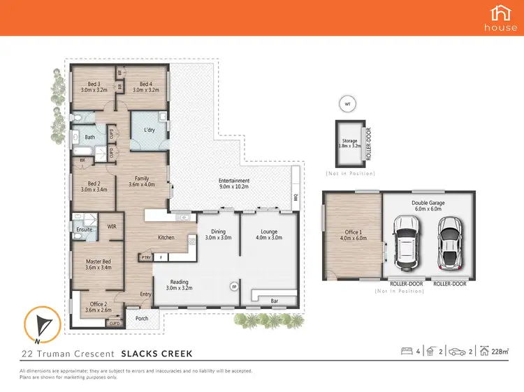 Floorplan of Homely house listing, 22 Truman Crescent, Slacks Creek QLD 4127
