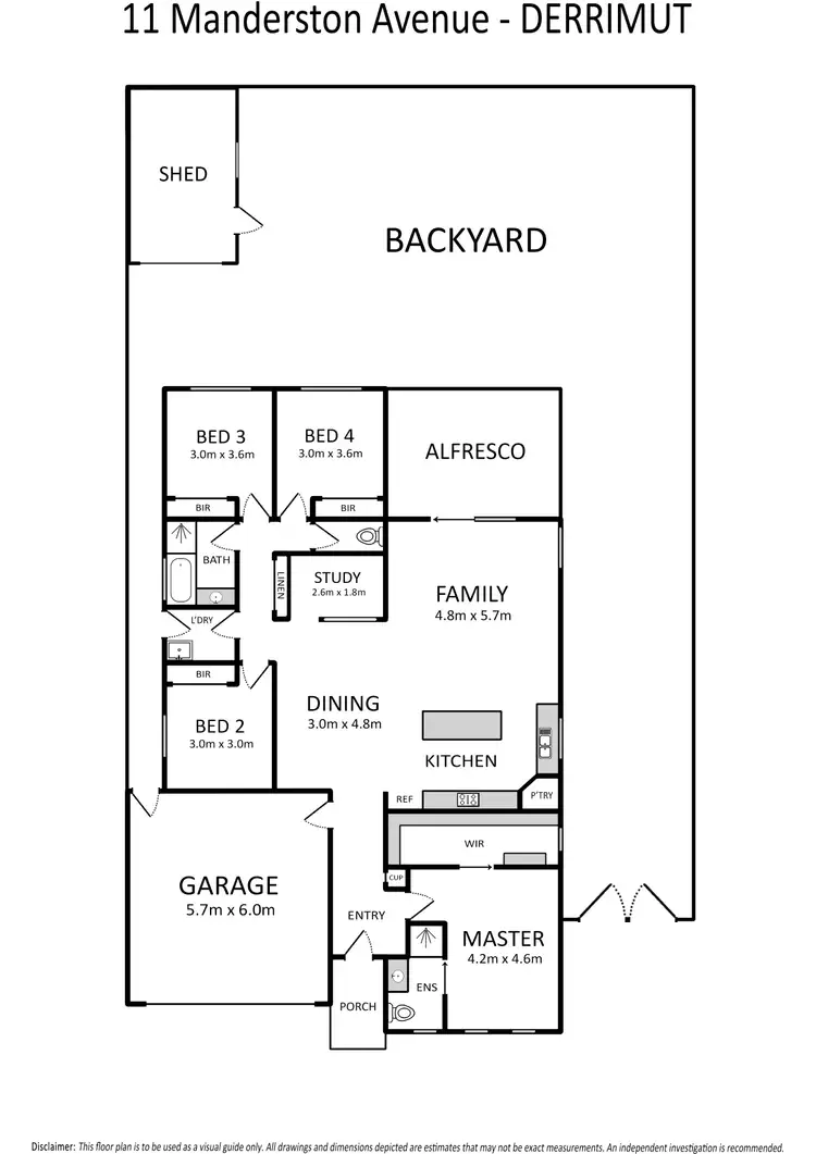Floorplan of Homely house listing, 11 Manderston Avenue, Derrimut VIC 3026