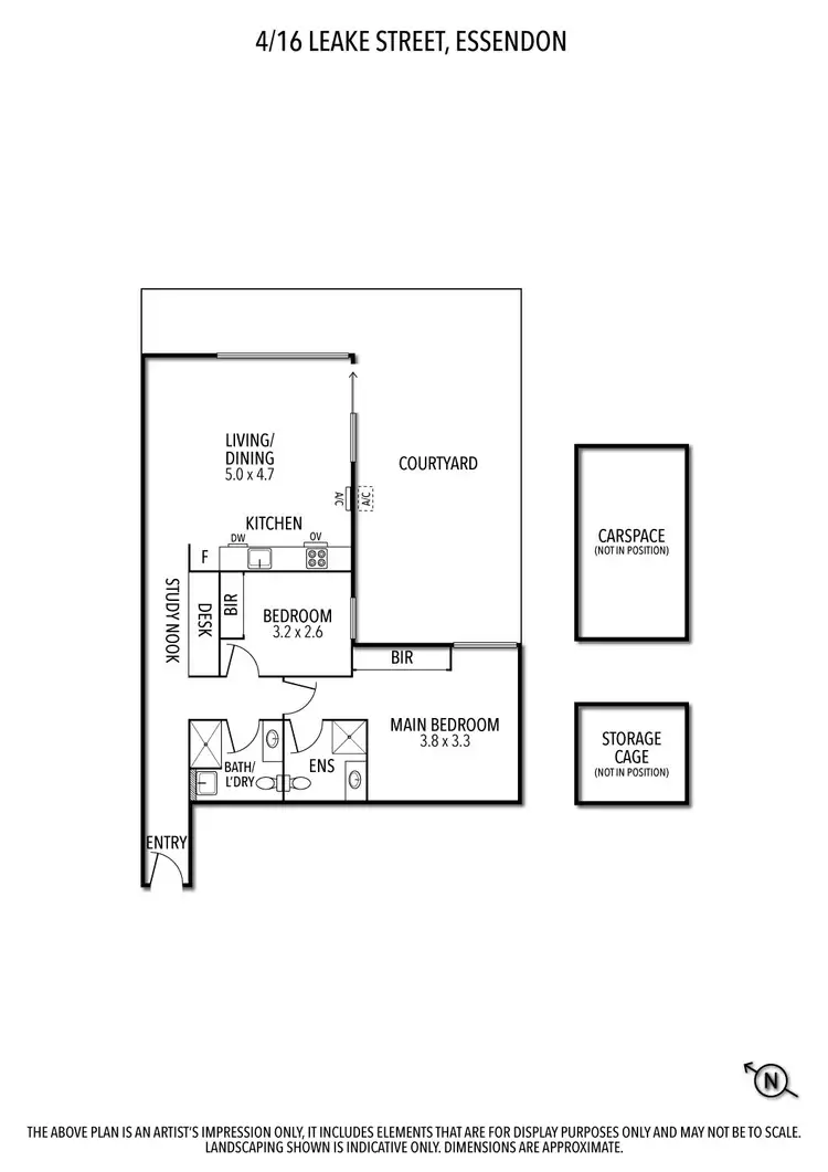 Floorplan of Homely apartment listing, 4/16 Leake Street, Essendon VIC 3040