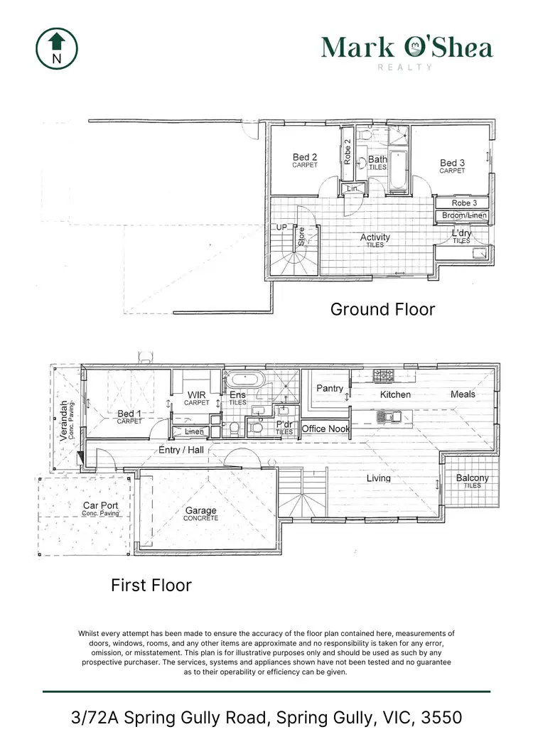 Floorplan of Homely house listing, 3/72A Spring Gully Road, Spring Gully VIC 3550