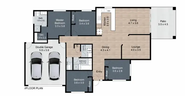 Floorplan of Homely house listing, 37 Hasemann Crescent, Upper Coomera QLD 4209