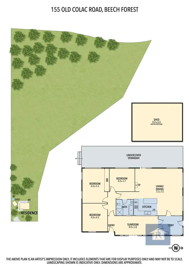 Floorplan of Homely rural property listing, 155 Old Colac Road, Beech Forest VIC 3237