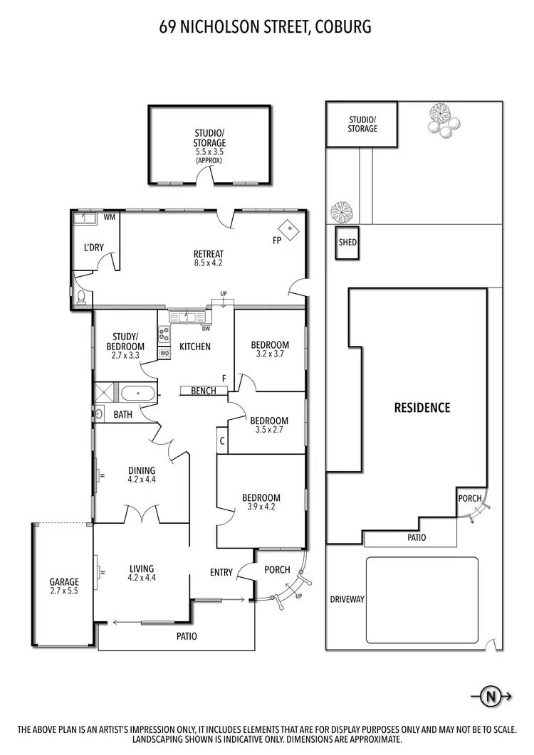 Floorplan of Homely house listing, 69 Nicholson Street, Coburg VIC 3058