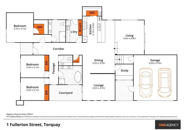 Floorplan of Homely house listing, 1 Fullerton Street, Torquay VIC 3228