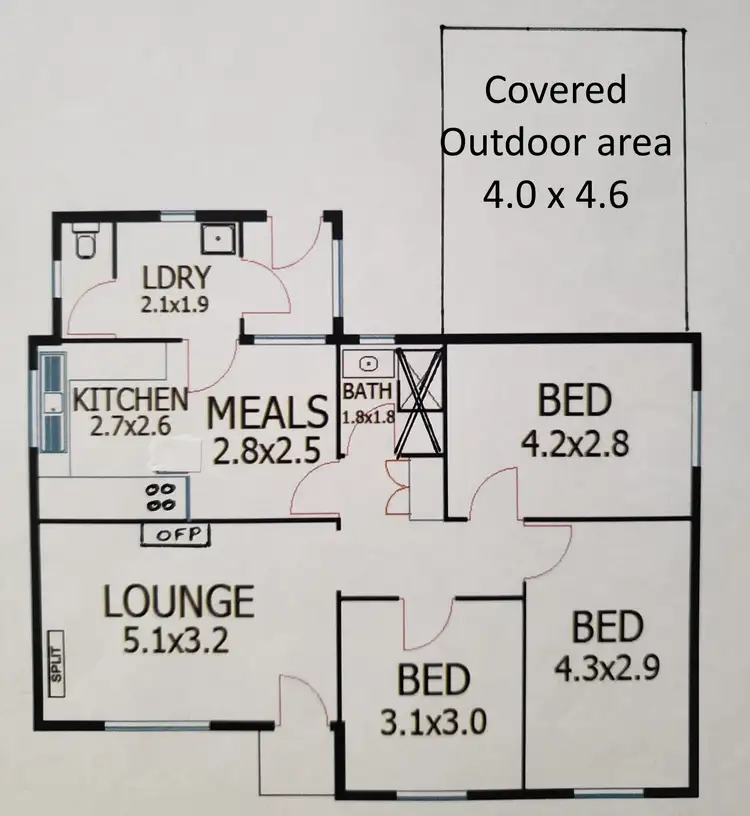 Floorplan of Homely house listing, 8 Montgomery Avenue, Murray Bridge SA 5253