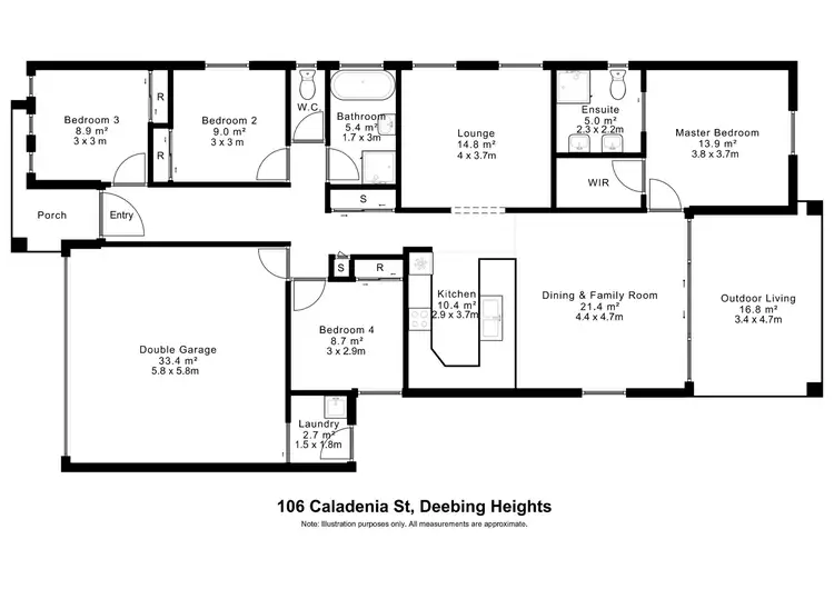 Floorplan of Homely house listing, 106 Caladenia Street, Deebing Heights QLD 4306