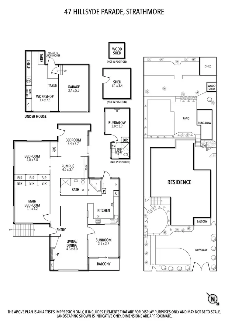 Floorplan of Homely house listing, 47 Hillsyde Parade, Strathmore VIC 3041