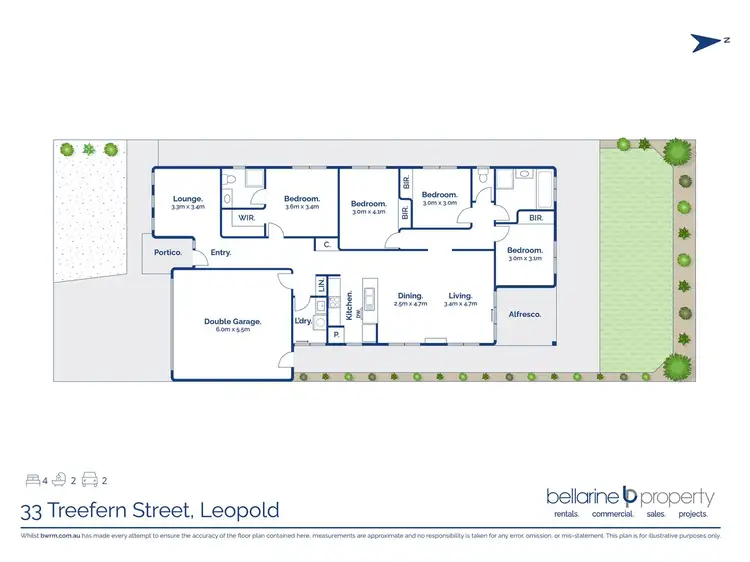 Floorplan of Homely house listing, 33 Treefern Street, Leopold VIC 3224