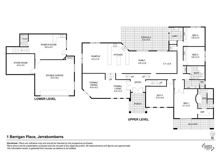 Floorplan of Homely house listing, 1 Barrigan Place, Jerrabomberra NSW 2619