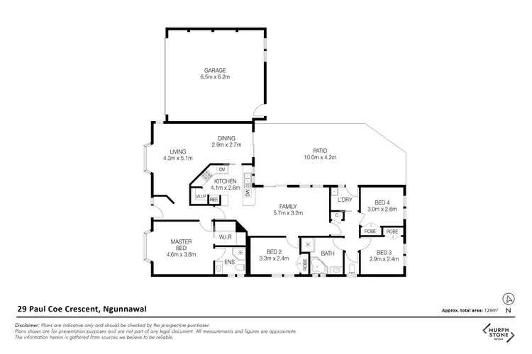 Floorplan of Homely house listing, 29 Paul Coe Crescent, Ngunnawal ACT 2913