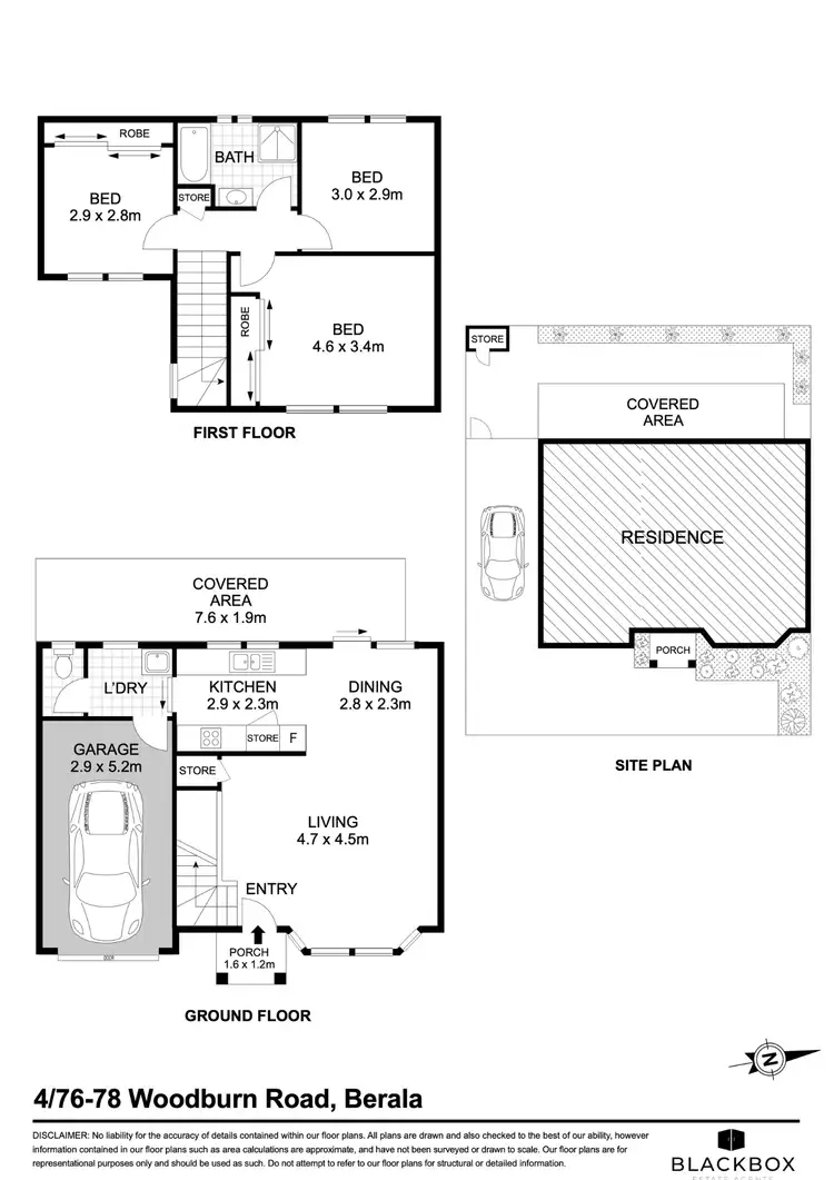 Floorplan of Homely townhouse listing, 4/76-78 Woodburn Road, Berala NSW 2141